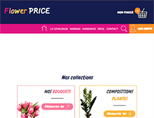 Tablet Screenshot of flowerprice.com